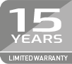 15 years Limited Warranty
